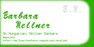 barbara mellner business card